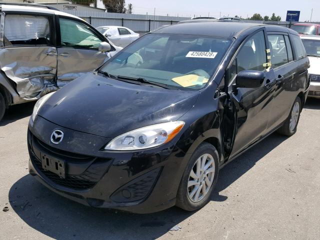 JM1CW2BL8C0119269 - 2012 MAZDA 5 BLACK photo 2