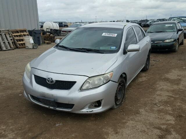 1NXBU40E39Z148080 - 2009 TOYOTA COROLLA BA SILVER photo 2