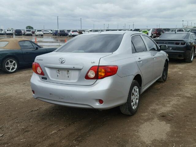 1NXBU40E39Z148080 - 2009 TOYOTA COROLLA BA SILVER photo 4