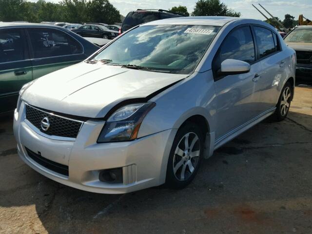 3N1AB6AP1CL639270 - 2012 NISSAN SENTRA 2.0 SILVER photo 2