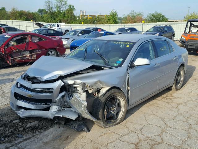 1G1ZH57B59F118617 - 2009 CHEVROLET MALIBU 1LT SILVER photo 2