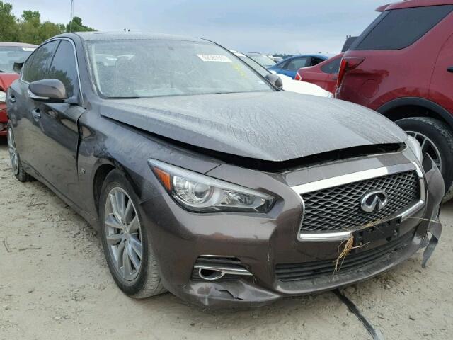 JN1BV7AP8EM679341 - 2014 INFINITI Q50 BASE BROWN photo 1