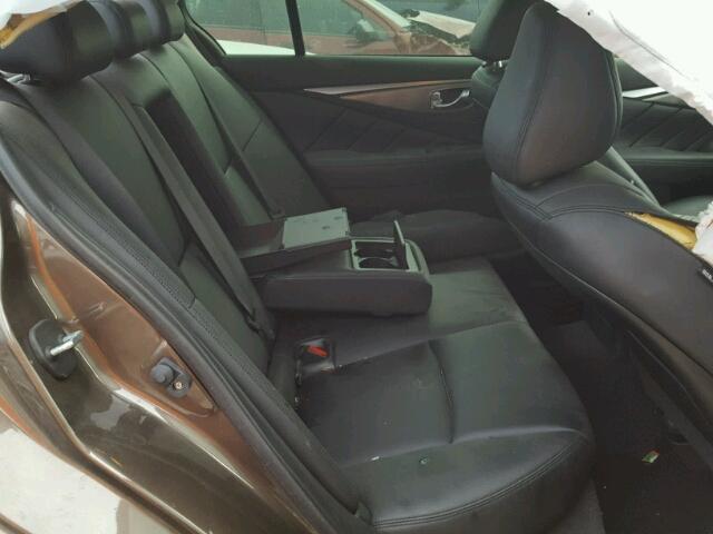 JN1BV7AP8EM679341 - 2014 INFINITI Q50 BASE Marrón foto 6