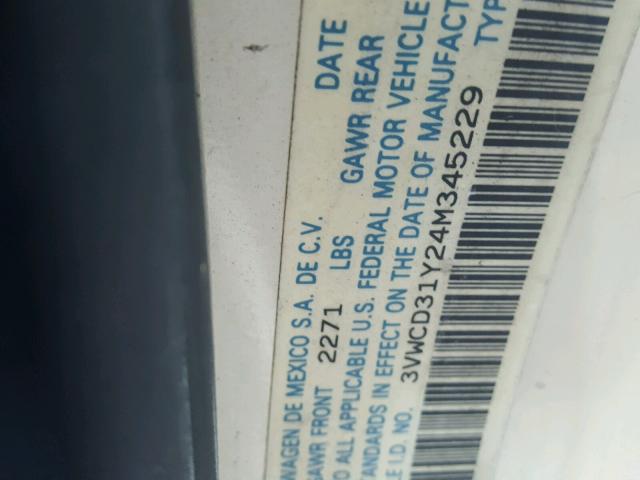 3VWCD31Y24M345229 - 2004 VOLKSWAGEN NEW BEETLE თაფლისფერი ფოტო 10