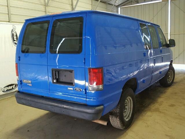 1FTNE2EW3EDA62976 - 2014 FORD ECONOLINE BLUE photo 4