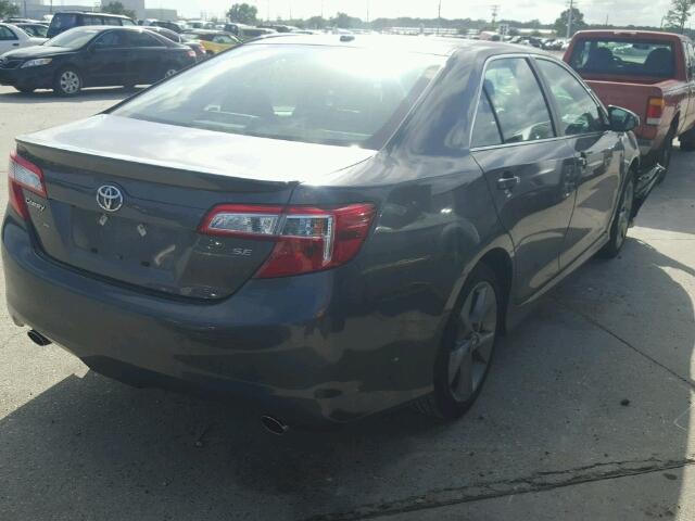 4T1BK1FK6CU020019 - 2012 TOYOTA CAMRY GRAY photo 4