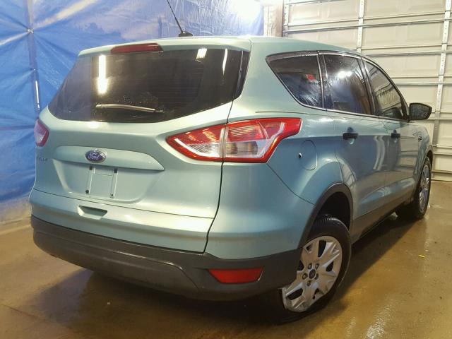 1FMCU0F70DUC21341 - 2013 FORD ESCAPE S TEAL photo 4