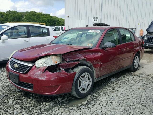 1G1ZS51F56F282507 - 2006 CHEVROLET MALIBU LS Qırmızı foto 2