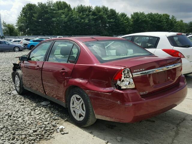 1G1ZS51F56F282507 - 2006 CHEVROLET MALIBU LS Qırmızı foto 3