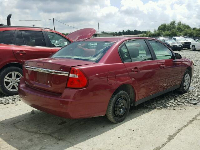 1G1ZS51F56F282507 - 2006 CHEVROLET MALIBU LS Qırmızı foto 4