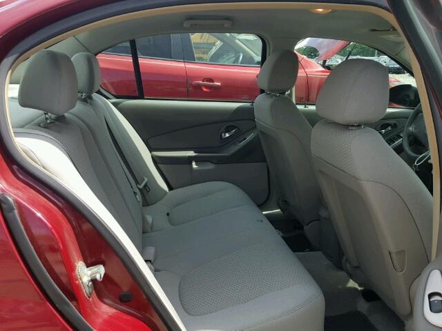 1G1ZS51F56F282507 - 2006 CHEVROLET MALIBU LS Qırmızı foto 6