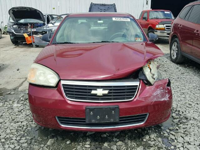 1G1ZS51F56F282507 - 2006 CHEVROLET MALIBU LS Qırmızı foto 9