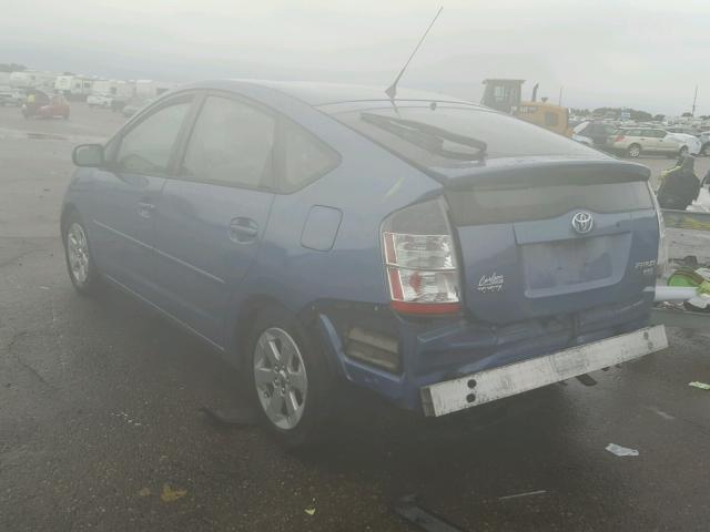 JTDKB20U757015014 - 2005 TOYOTA PRIUS BLUE photo 3