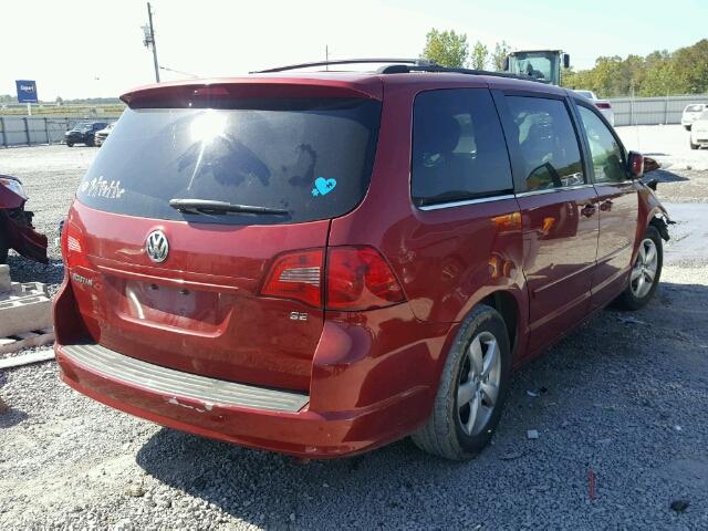 2V8HW341X9R564090 - 2009 VOLKSWAGEN ROUTAN SE RED photo 4