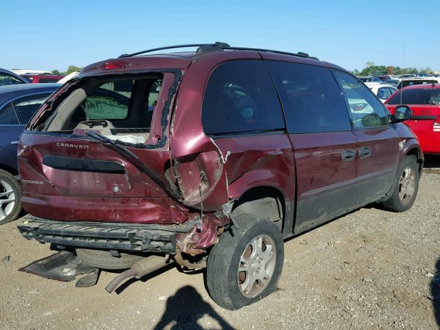 1D4GP25363B182842 - 2003 DODGE CARAVAN SE PURPLE photo 4