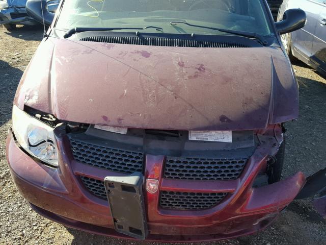 1D4GP25363B182842 - 2003 DODGE CARAVAN SE PURPLE photo 7