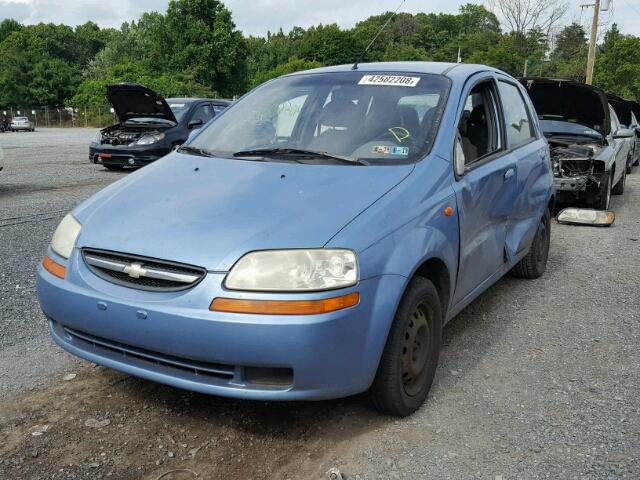 KL1TD62674B143339 - 2004 CHEVROLET AVEO BLUE photo 2