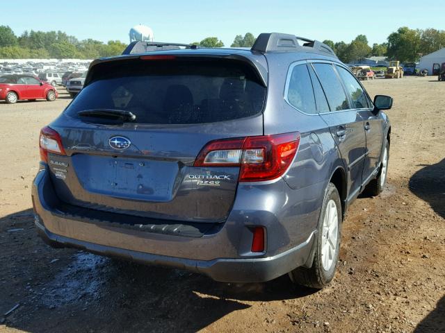 4S4BSAEC2F3228516 - 2015 SUBARU OUTBACK GRAY photo 4