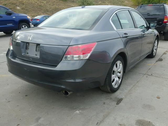 1HGCP2F87AA165641 - 2010 HONDA ACCORD EXL GRAY photo 4