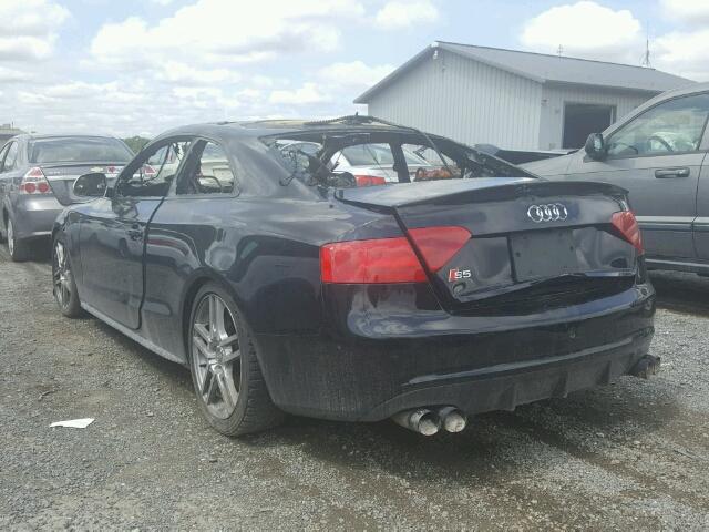 WAURV78T19A022755 - 2009 AUDI S5 QUATTRO BLACK photo 3