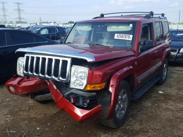 1J8HG58N06C175571 - 2006 JEEP COMMANDER RED photo 2