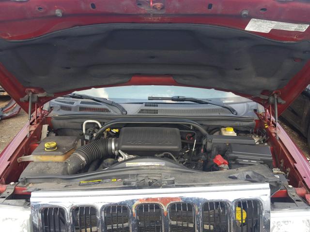 1J8HG58N06C175571 - 2006 JEEP COMMANDER RED photo 7