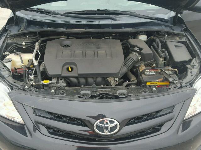 2T1BU4EE2CC774835 - 2012 TOYOTA COROLLA BLACK photo 7