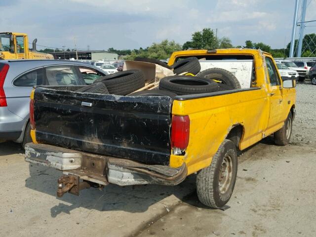 1FTEF25H2PNB02489 - 1993 FORD F250 YELLOW photo 4