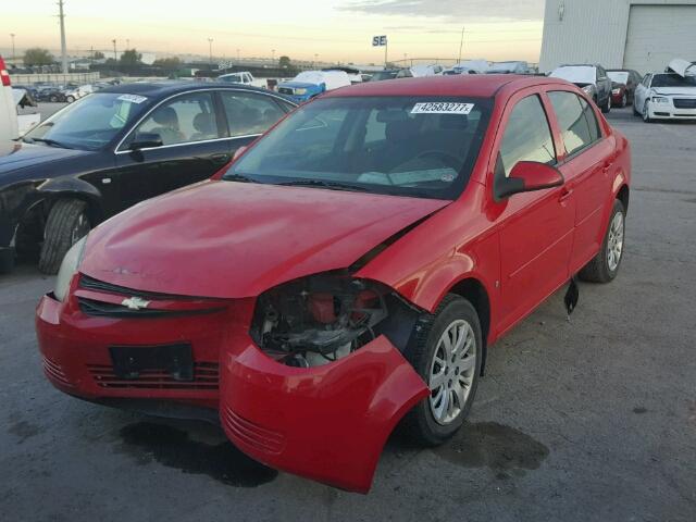 1G1AT58HX97287167 - 2009 CHEVROLET COBALT LT RED photo 2