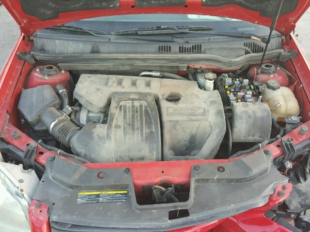 1G1AT58HX97287167 - 2009 CHEVROLET COBALT LT RED photo 7