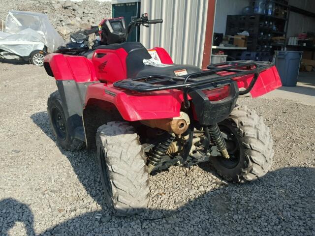 1HFTE4509F4000715 - 2015 HONDA TRX500 FM RED photo 3