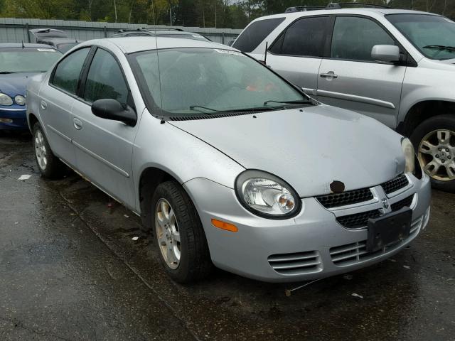 1B3ES56C25D158744 - 2005 DODGE NEON SILVER photo 1