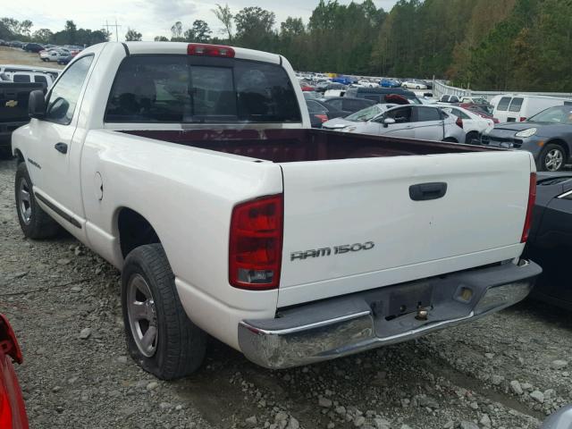 1D7HA16K93J54776 - 2003 DODGE RAM 1500 S WHITE photo 3