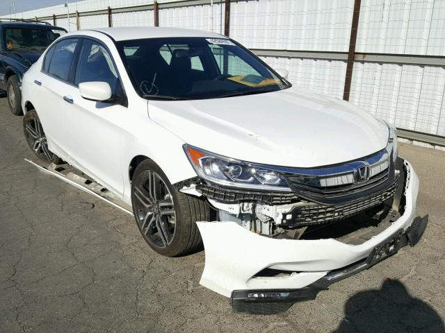 1HGCR2F50GA171080 - 2016 HONDA ACCORD SPO WHITE photo 1