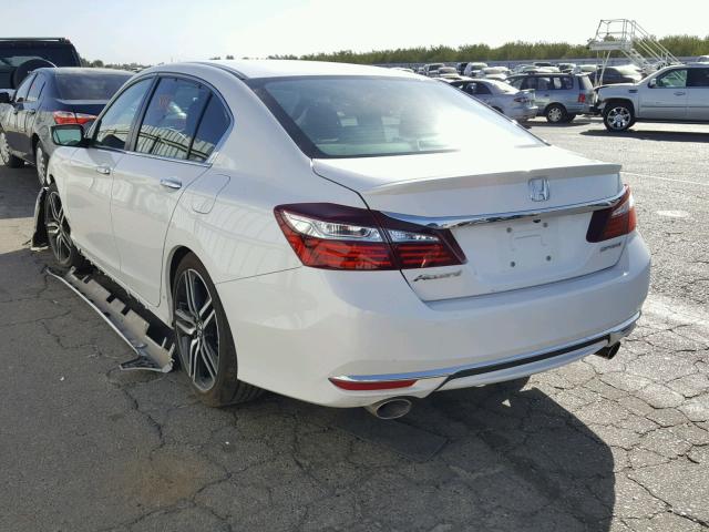 1HGCR2F50GA171080 - 2016 HONDA ACCORD SPO WHITE photo 3