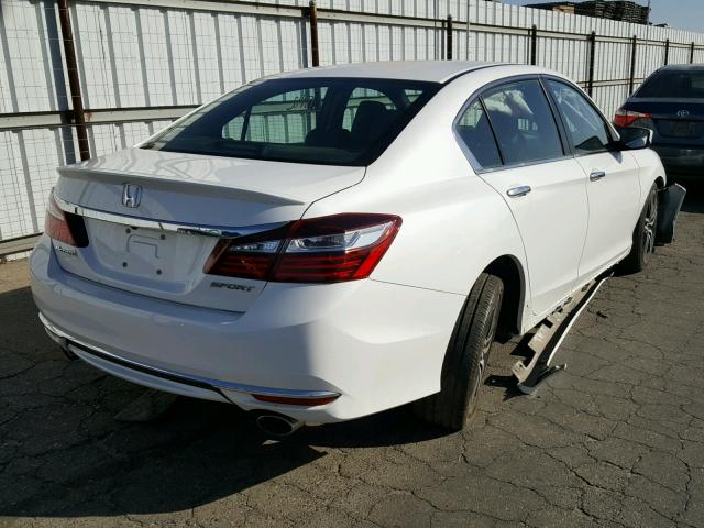 1HGCR2F50GA171080 - 2016 HONDA ACCORD SPO WHITE photo 4