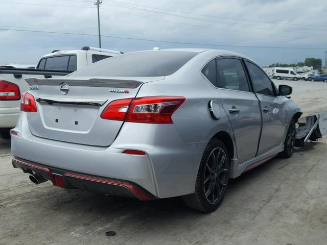 3N1CB7AP3HY374506 - 2017 NISSAN SENTRA SR SILVER photo 4