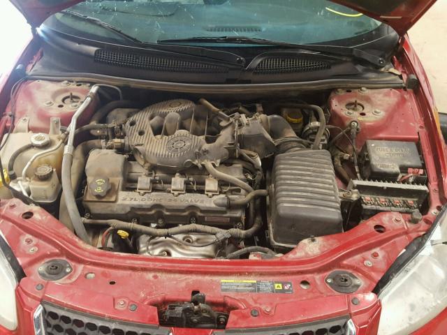 1B3EL46RX5N559397 - 2005 DODGE STRATUS SX RED photo 7