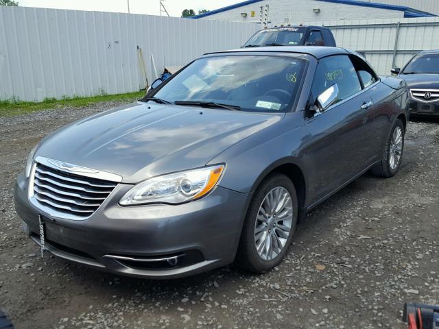 1C3BCBFG3CN249551 - 2012 CHRYSLER 200 LIMITE GRAY photo 2