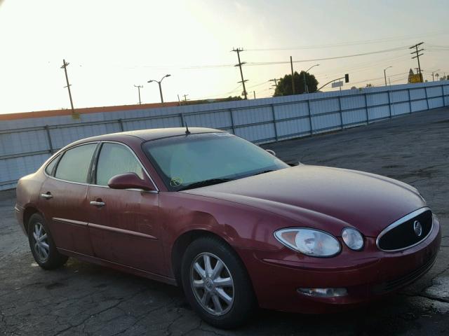 2G4WD532451283289 - 2005 BUICK LACROSSE C BURGUNDY photo 1