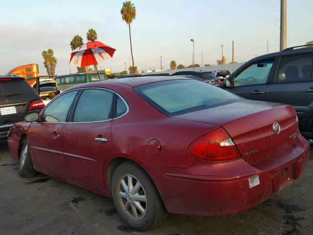 2G4WD532451283289 - 2005 BUICK LACROSSE C BURGUNDY photo 3