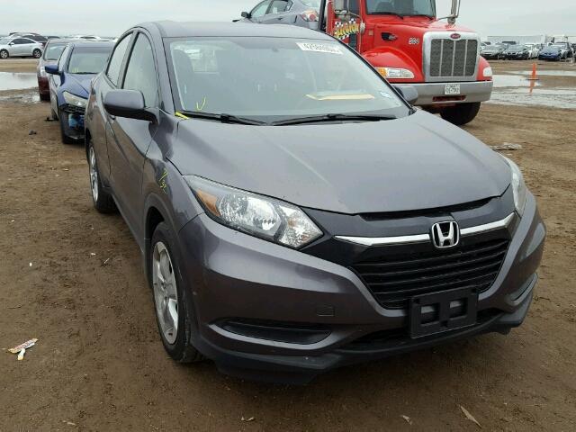 3CZRU5H38GM743594 - 2016 HONDA HR-V LX GRAY photo 1