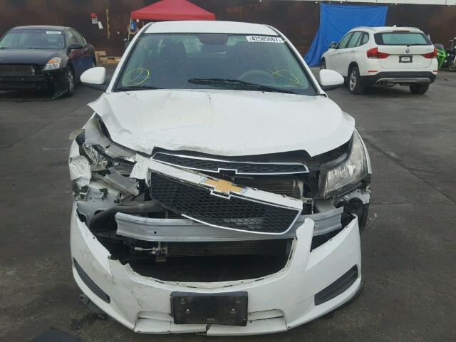 1G1PE5SC4C7338011 - 2012 CHEVROLET CRUZE LT WHITE photo 9