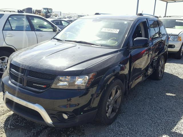 3C4PDCGG3FT596465 - 2015 DODGE JOURNEY CR BLACK photo 2