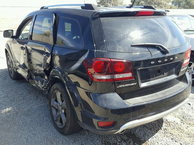 3C4PDCGG3FT596465 - 2015 DODGE JOURNEY CR BLACK photo 3