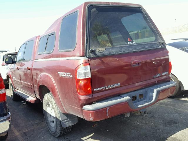 5TBDT48194S440534 - 2004 TOYOTA TUNDRA BURGUNDY photo 3