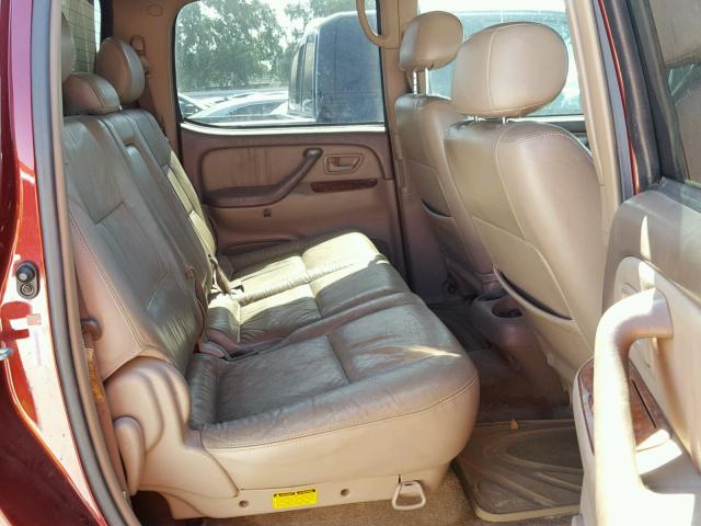 5TBDT48194S440534 - 2004 TOYOTA TUNDRA BURGUNDY photo 6