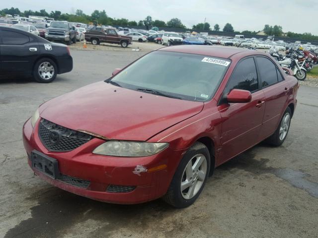 1YVFP80C845N19041 - 2004 MAZDA 6 I Rojo foto 2