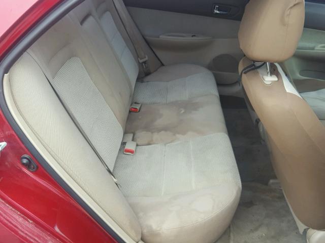 1YVFP80C845N19041 - 2004 MAZDA 6 I Rojo foto 6