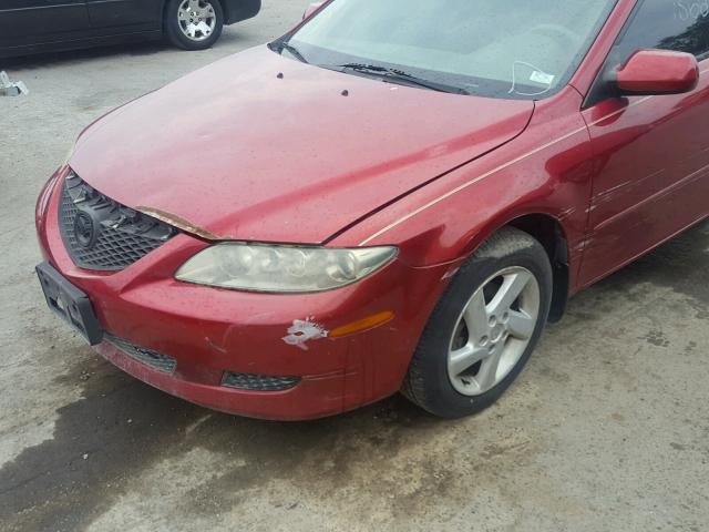 1YVFP80C845N19041 - 2004 MAZDA 6 I Rojo foto 9